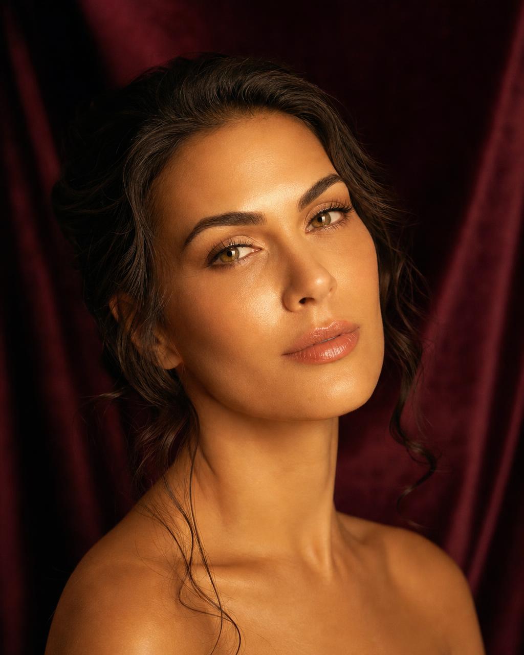 Mujer con piel saludable, luminosa y radiante